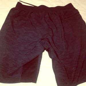 Dark blue extra long lululemon shorts